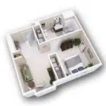 One Bedroom Floor Plans