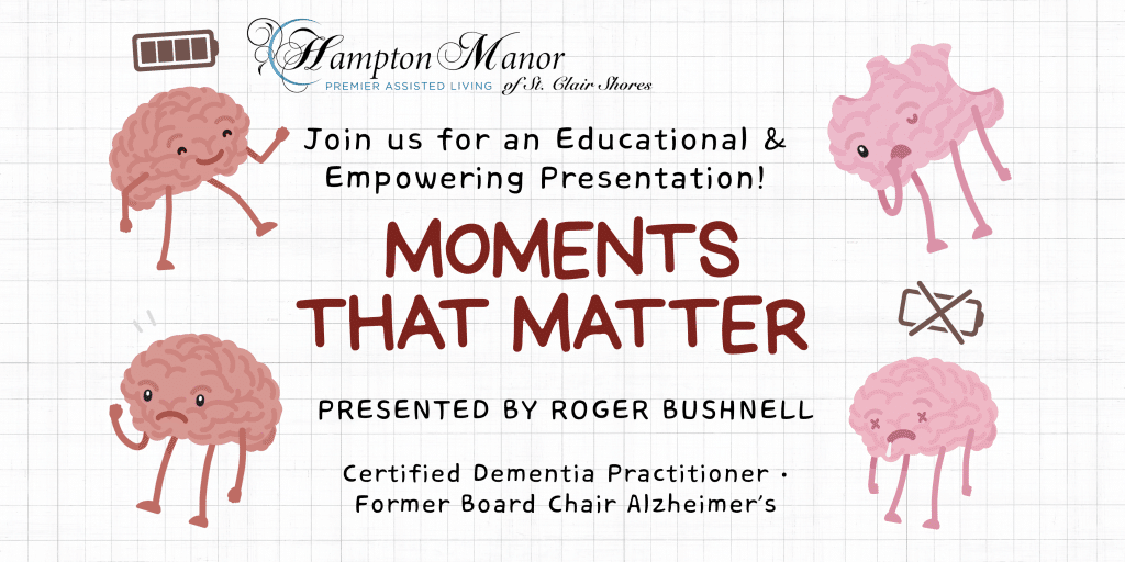 Join us at Hampton Manor of St. Clair Shores for our Evaluating Senior Living Options event .
